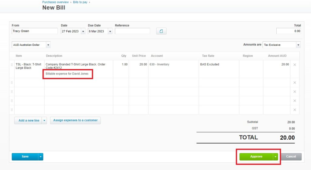 Assign Billable Expenses How to Bill Customers for Expenses in Xero