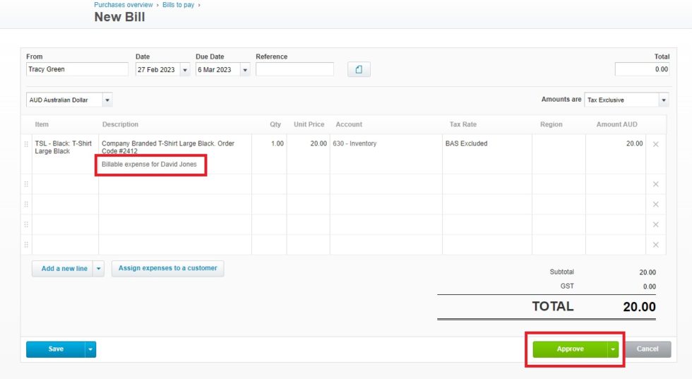 Assign Billable Expenses How to Bill Customers for Expenses in Xero